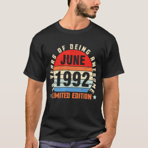 Camiseta Junho De 1992 Aniversário De 30 Anos De Incrível