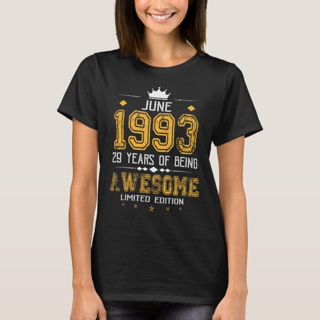 Camiseta Junho De 1993 29 Anos De Esforço (Frente)