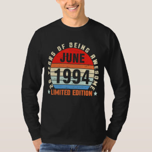 Camiseta Junho De 1994 Aniversário 28 Anos De Esforço