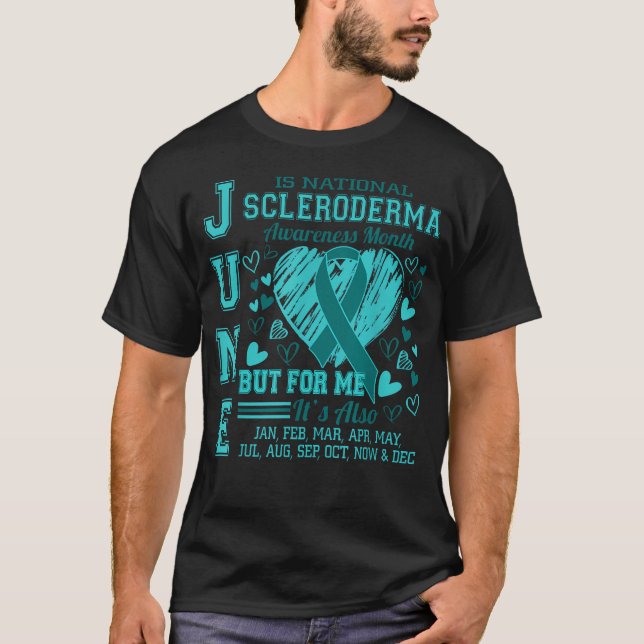 Camiseta Junho é o Mês Nacional de Conscientização da Escle (Frente)