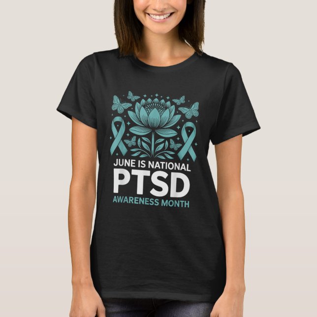 Camiseta Junho é o Mês Nacional de Conscientização sobre TE (Frente)