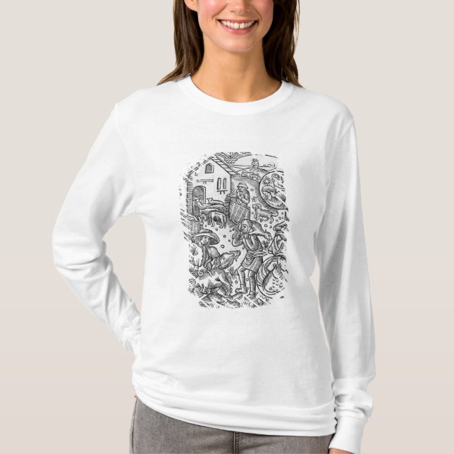 Camiseta Junho, tosquia de ovinos, Gêmeos (Frente)