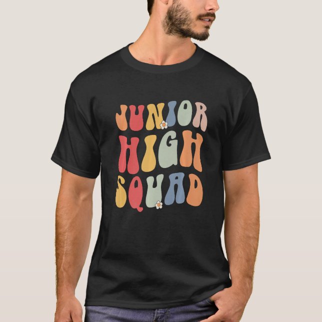 Camiseta Junior High Squad Teacher Rainbow Back To School P (Frente)