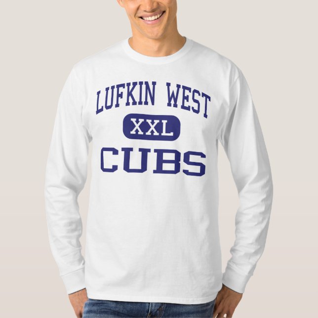 Camiseta Júnior ocidental de Lufkin - Cubs - - Lufkin Texas (Frente)