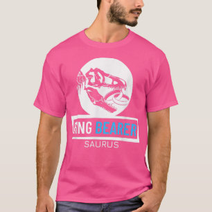 Camiseta Junior Ring Bearer Saurus Wedding Party Kids Ring 