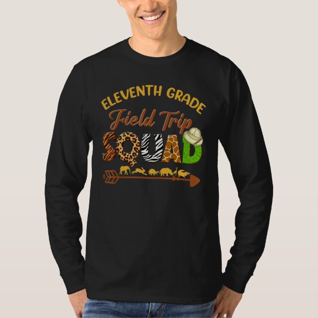 Camiseta Junior Students School Zoo Field Trip Squad Matchi (Frente)