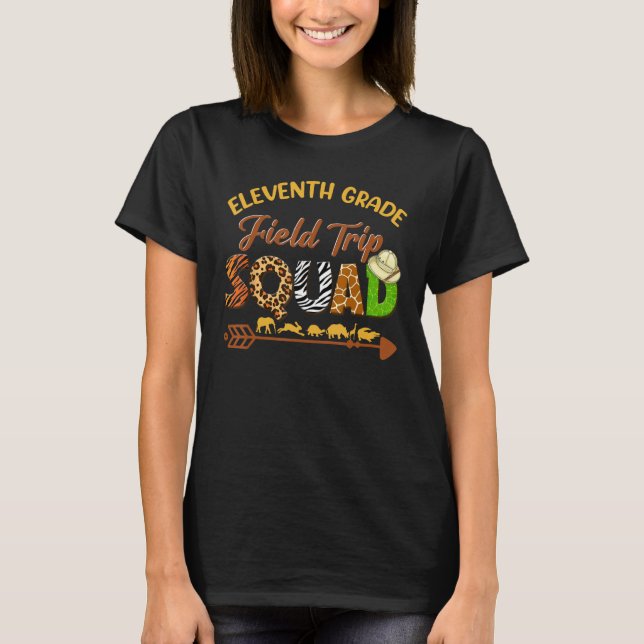 Camiseta Junior Students School Zoo Field Trip Squad Matchi (Frente)