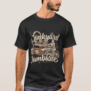 Camiseta Junkyard Jamboree - Brown Hotrod