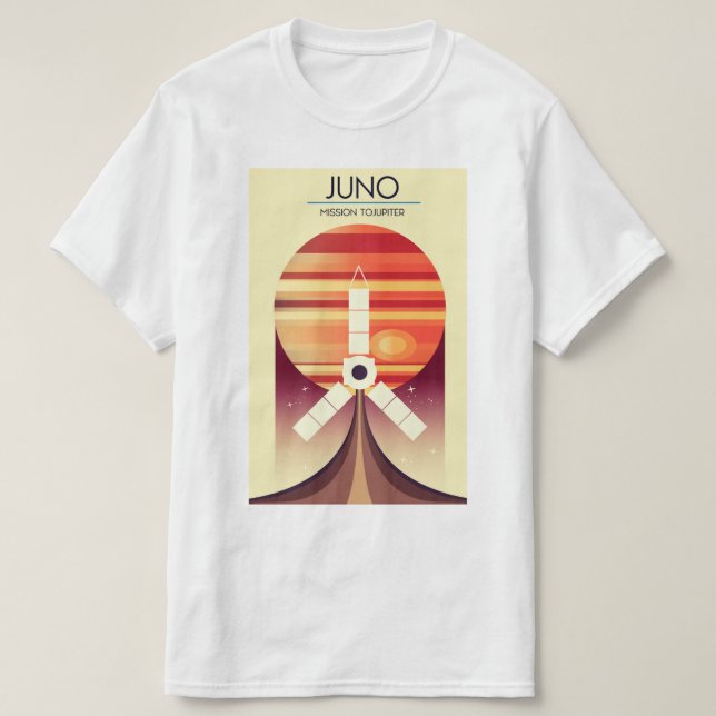 Camiseta Juno - Missão para a Arte Espacial de Júpiter (Frente do Design)