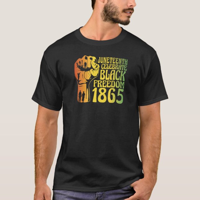 Camiseta Junte Quebrando Cada Cadeia Desde 1865 Melanina (Frente)