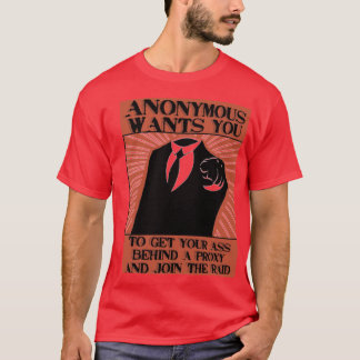 Camiseta Junte-se a anónimo