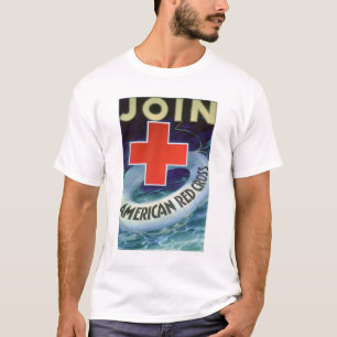 Camiseta Junte-se à cruz vermelha - poupança de vida