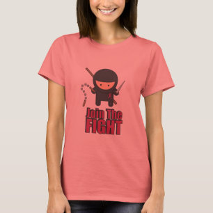 Camiseta Junte-se à luta contra o cancro da mama