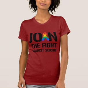 Camiseta Junte-se à luta contra o gay suicídio