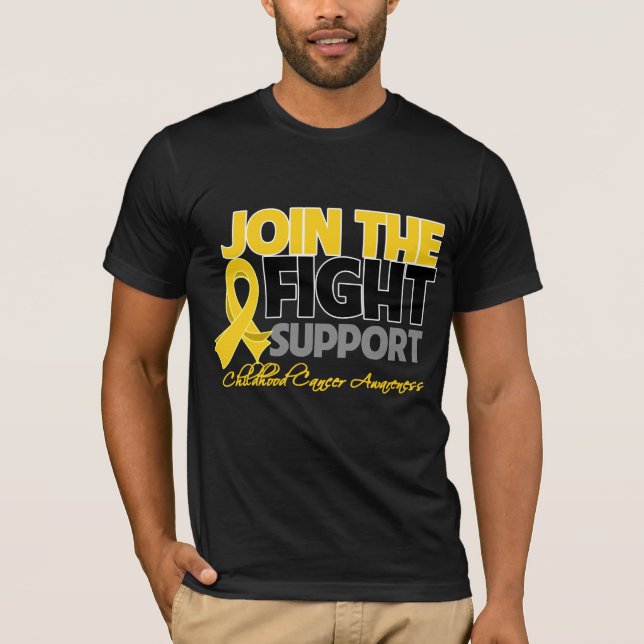 Camiseta Junte-se à luta pela conscientização do Cancer inf (Frente)