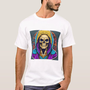 Camiseta "Junte-se à rebelião: Rock & Roll Skull Tee"
