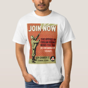 Camiseta Junte-se agora à defesa civil do ~