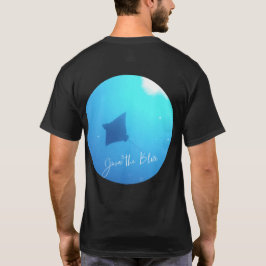Camiseta Junte-se ao Azul por dentro