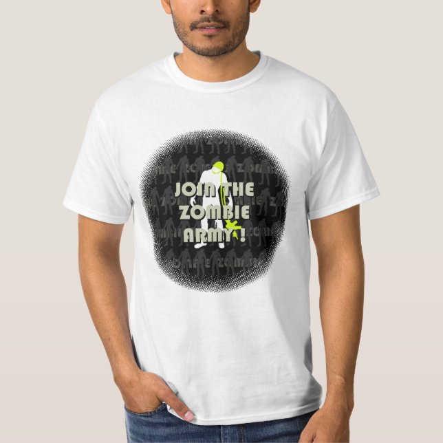 Camiseta Junte-se ao exército do zombi (Frente)