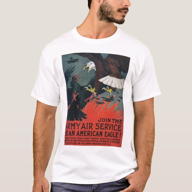 Camiseta Junte-se ao Serviço Aéreo do Exército (Frente)