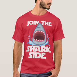 Camiseta Junte-Se Ao Tubarão Engraçado Do Lado Do Tubarão46