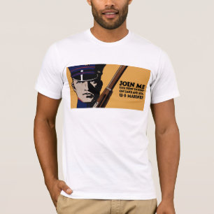 Camiseta Junte-se me fuzileiros navais dos E.U. do ~