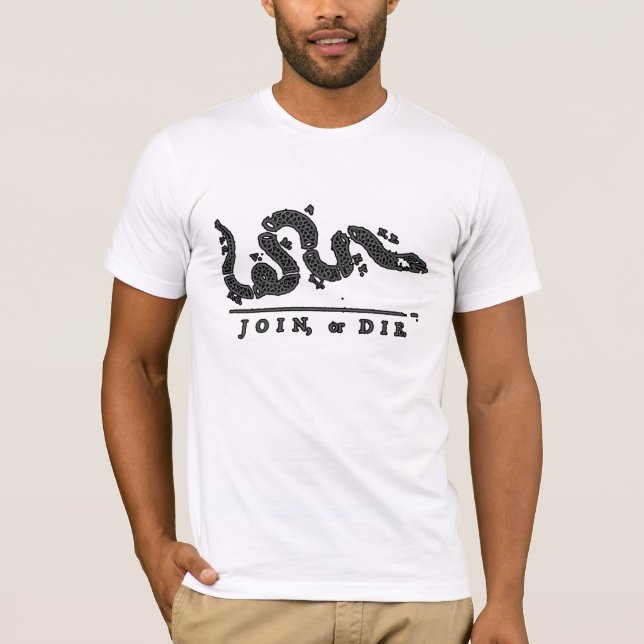 Camiseta Junte-se, ou morra-se americano (Frente)