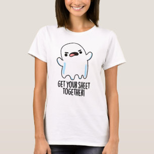 Camiseta Junte Sua Folha Junto Punho Divertido de Fantasma