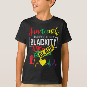 Camiseta Junteécimo Blackity Heartbeat Liberdade African Ju