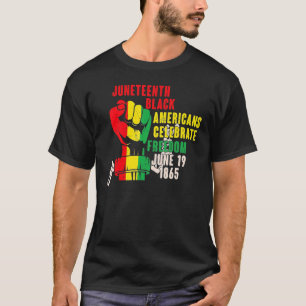 Camiseta Junteeth Black American calebration Freedom June 1