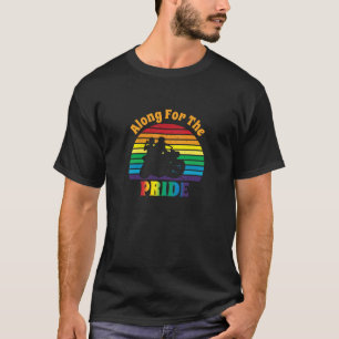 Camiseta Junto com o Orgulho 70 do Motociclo Rainbow Sunset