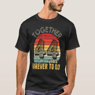 Camiseta Juntos 44 Anos Para Ir Casar Com Marido Wi