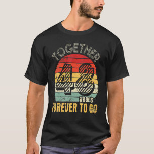 Camiseta Juntos 48 Anos Para Ir Casar Com Marido Wi