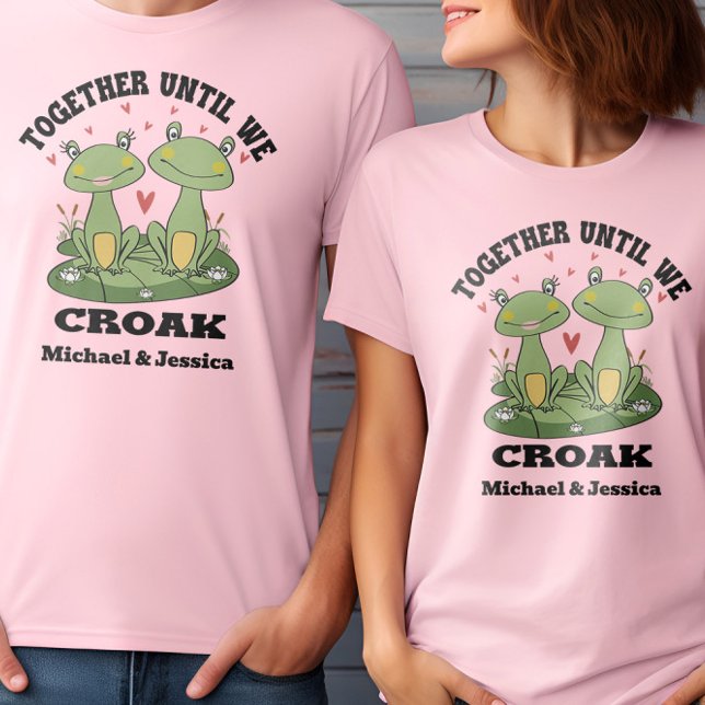Camiseta Juntos Até Que Nós Torcamos Personalizado O Casal  (Criador carregado)