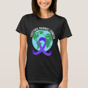 Camiseta Juntos Contra Canceres Dizendo Para O Cancer Mundi