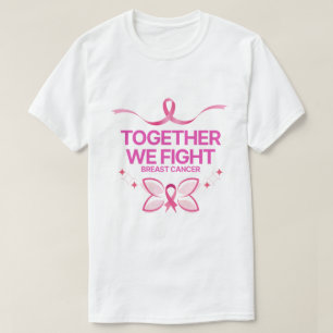Camiseta juntos lutamos contra o cancer