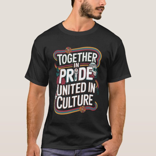Camiseta Juntos no Orgulho Unidos na Cultura (Frente)