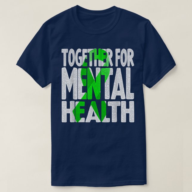 Camiseta Juntos Para A Saúde Mental - Saúde Mental 6637 29 (Frente do Design)