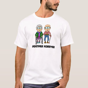 Camiseta Juntos Para O Antigo Casal Engraçado