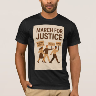 Camiseta "Juntos pela Paz - Apoio aos Direitos Humanos"