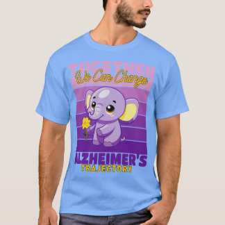 Camiseta juntos podemos mudar a trajetória do alzheimer