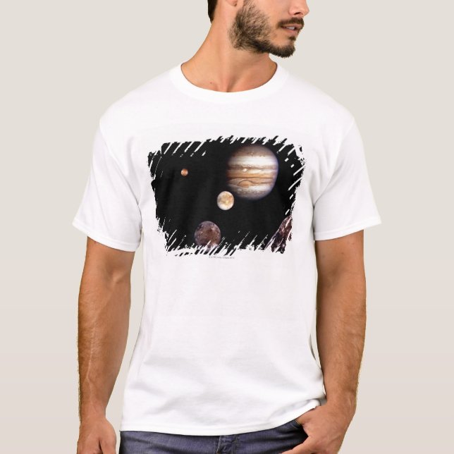 Camiseta Jupiter e suas luas (Frente)