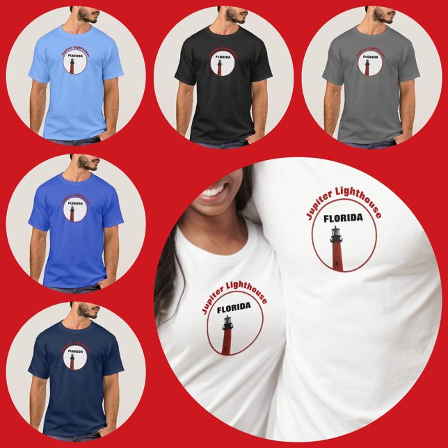 Camiseta Jupiter Florida Lighthouse - Fotografia Náutica (Criador carregado)