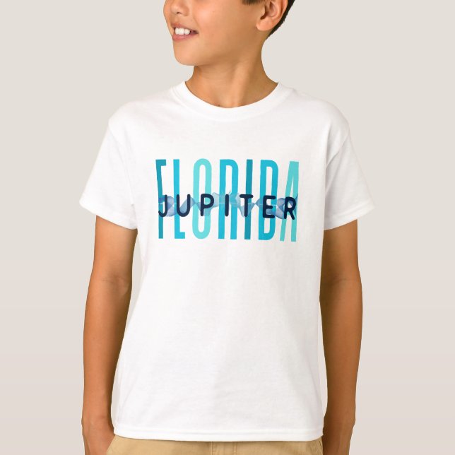 Camiseta Júpiter Flórida (Onda Oceânica) (Frente)
