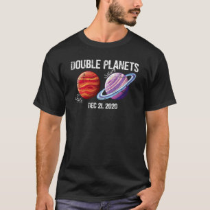 Camiseta Júpiter Saturno O Planeta Duplo Dez 21 2020 Em 80