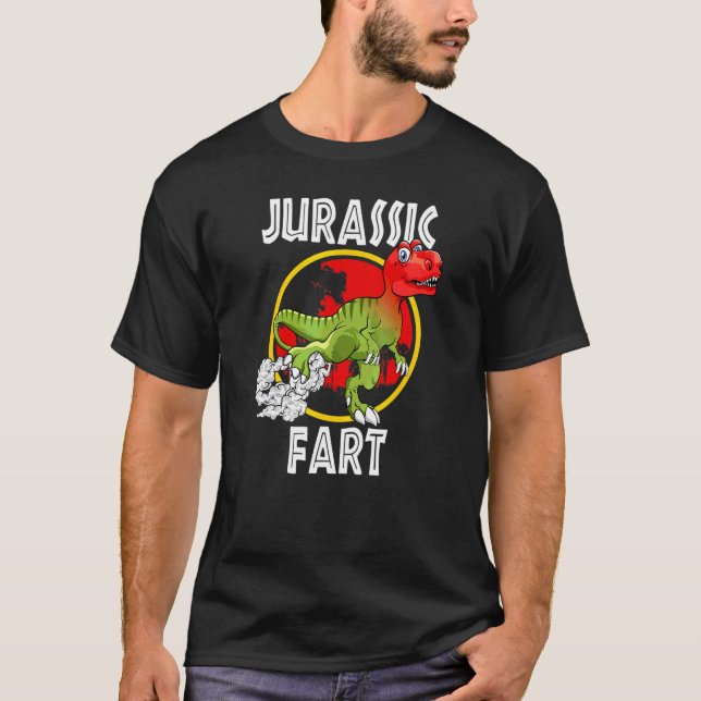 Camiseta Jurassic Fart  Funny Trex Farting (Frente)