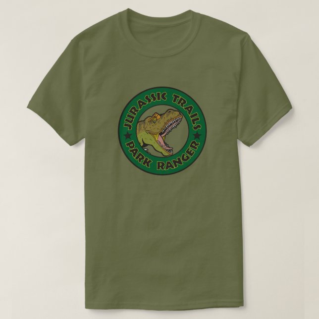 Camiseta Jurassic Trails Park Ranger T-Shirt (Frente do Design)