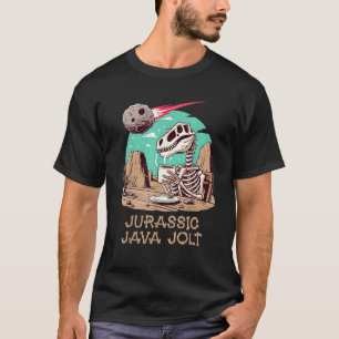 Camiseta Jurássico Java Jolt Funny Dinosaur Café Lover Ske