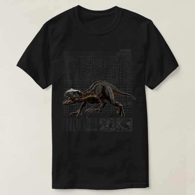 Camiseta Jurássico Mundo Falhado Reino Indoraptor Beast (Frente do Design)