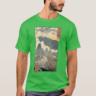 Camiseta Jurássico Ukiyoe 1